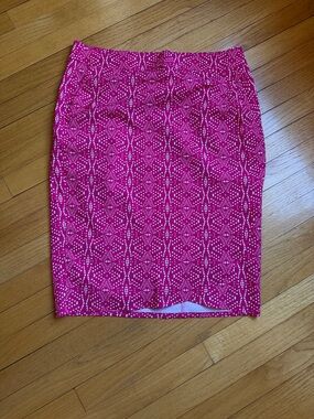 Ripskirt Hawaii Pink Printed Pencil Skirt